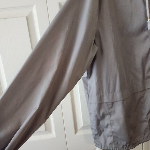 Hount Gray Hooded Lightweight Jacket With Drawstring & Zipper Closure EUC Sz XL - Picture 4 of 9